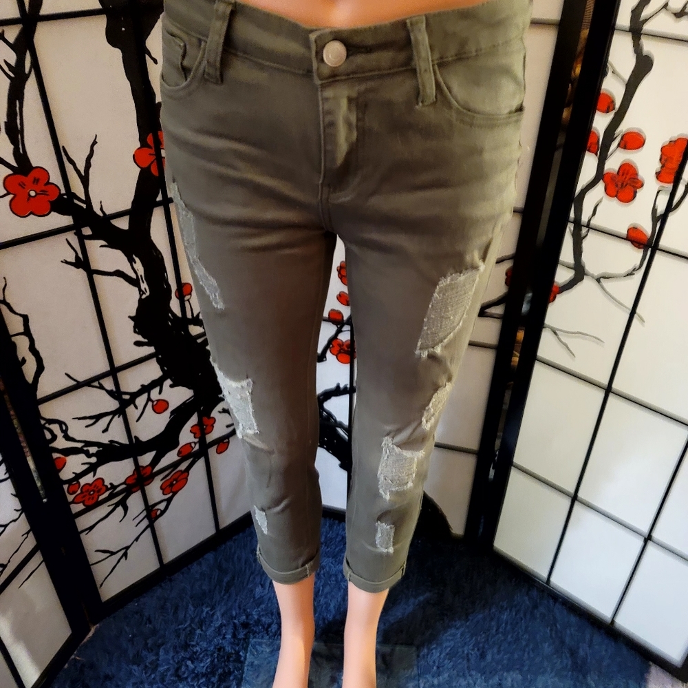 I & M PREMIUM JEANS/ROLLED CUFF/DISTRESSED - Picture 2 of 10